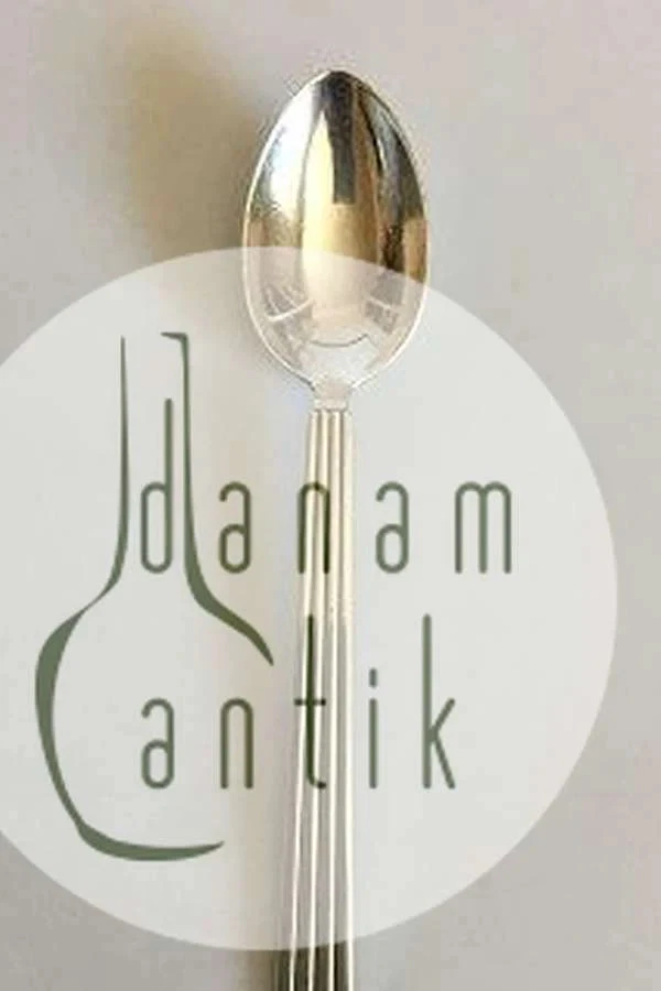 Cuchara de Postre Georg Jensen Bernadotte Plata de Ley Nº 021 Foto 2 de 4