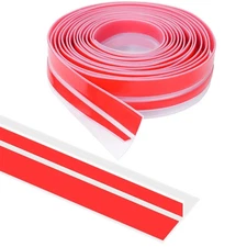 Door Draft Stopper for Side of Frame 1.37 in x 20 Ft T-Shaped Silicone Weather