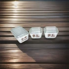 Vintage Pyrex Early American Pattern Refrigerator Set Dishes & Lids 501 & 502