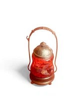 Antique Victorian Cranberry Glass Pickle Castor (no Tongs) Middletown Plate Co