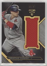 2016 Triple Threads Unity Single Jumbo Relics Silver 22/27 Christian Vazquez 6i2