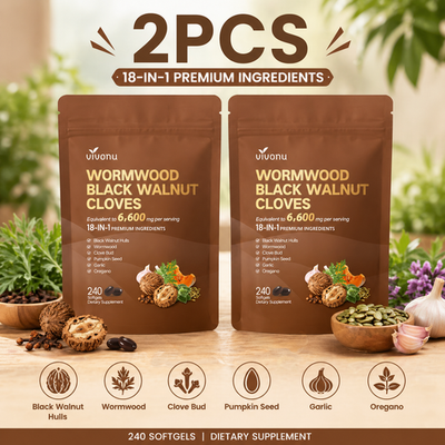 #ad Vivonu Wormwood Black Walnut Cloves 480 Softgels FAST SHIPPING $33.98
