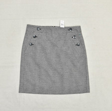 NEW Ann Taylor Women Straight Skirt Knee Length Zip Polyester Gray Size 8