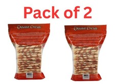 Pack of 2- Canine Chews Chicken-Wrapped Rawhide Chews for Dogs, 125 ct.
