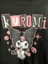 KUROMI by Sanrio Black Pink SweatShirt Top Pullover SOFT Large/L/Lg Hello Kitty