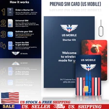 Prepaid SIM Card (US Mobile) Custom Plans from $4/mo Unlimited Plans from $17/mo