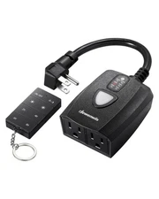 DEWENWILS Outdoor Dimmer with Timer Function Dusk to Dawn Remote Dimmer Switch