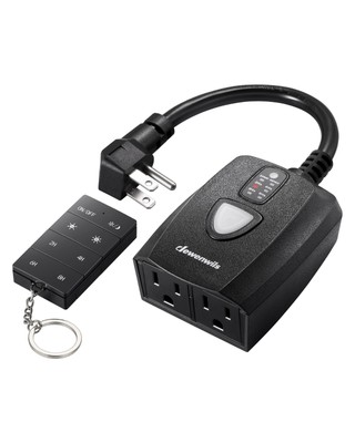 DEWENWILS Outdoor Dimmer with Timer Function Dusk to Dawn Remote Dimmer Switch