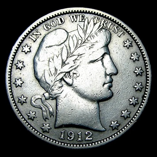 1912-S Barber Half Dollar Silver ---- Nice Details Coin --- #127K
