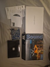 Sound Blaster X-fi Pci Express Sound Card. Complete In Box With Papers