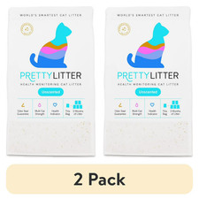 2 pack PrettyLitter, Health Monitoring Cat Litter - 8lb