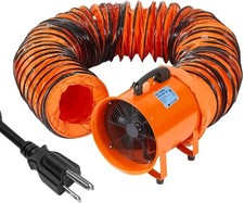 12in Heavy Duty Portable Exhaust Velocity Blower Fan w 16.4FT Flexible PVC Duct
