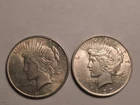New Listing1922 and 1923  Peace Dollars Bullion Silver $1 USA Lot of 2