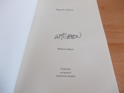 Agency, William Gibson, SIGNIERTE ERSTAUSGABE, ERSTDRUCK, GEBUNDEN, NEU