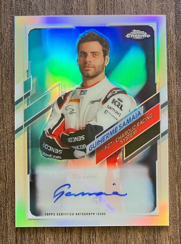 /401 Guilherme Samaia Autograph Portrait CA-GSA - 2021 Topps Chrome Formula 1 F2