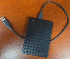 Seagate 1TEAP5-500 Expansion Portable Hard Drive 1TB Black w/ cable Tested Good