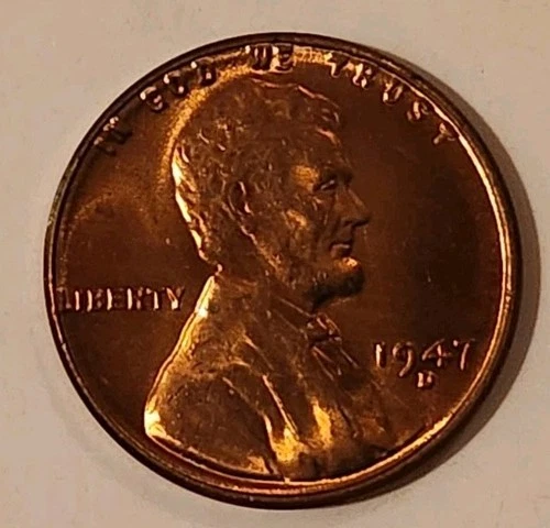1947 D Lincoln Wheat Cent Uncirculated Penny US Coin