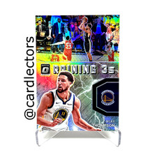2021-22 Panini Donruss Optic KLAY THOMPSON Raining 3s #15 Silver Holo PRIZM SP