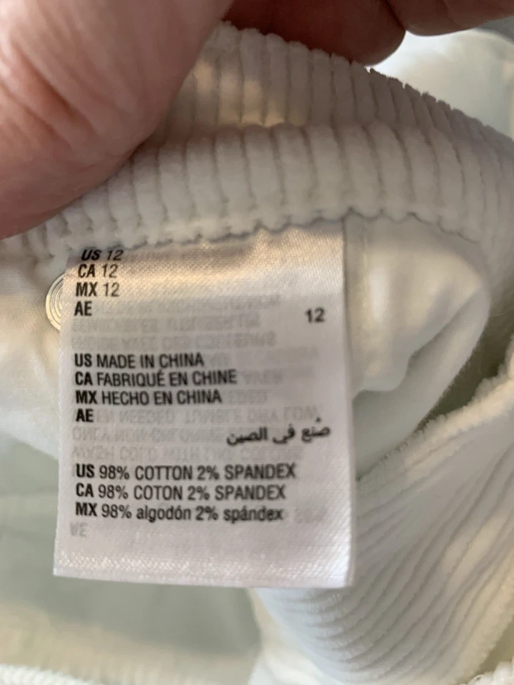 Womens Charter Club Cropped Cordoroy Pants. Size 12 - Image 4 of 4