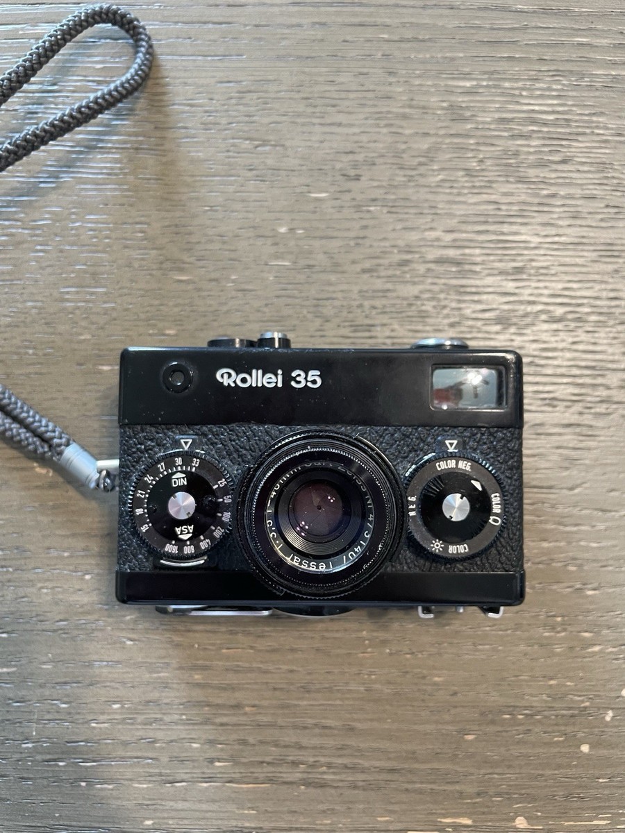 Rollei 35 Black Film Camera Germany Made Film Tested Zeiss Lens