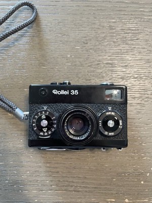 Rollei 35 Black Film Camera Germany Made Film Tested Zeiss Lens