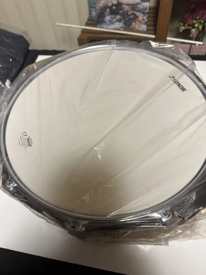 Sonor AQ2 14" x 6" Chrome Plated Titanium Quartz Snare Drum AQ2-1406-SDW-TQZ - Image 2 of 4