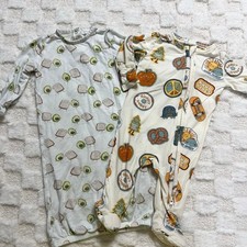 Angel Dear Bamboo Baby Bundle 0-3M Gown  Footed Sleeper Avocado Toast Peace