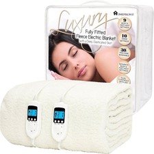 Image of Homefront Electric Blanket King Size Bed Dual Control 152x203x40cm, Fleece