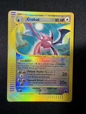 Crystal Crobat 147/144 Skyridge Reverse Holo E Reader Pokemon Card Played