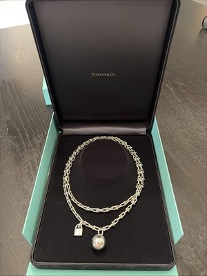 Tiffany & Co Hardwear Wrap Ball & Lock Small Link Necklace 36