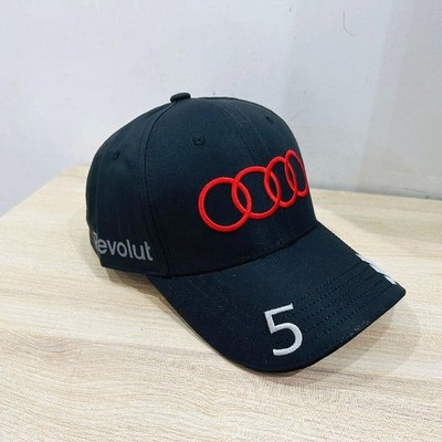 Audi # 5 F1 Racing Men's Casual Adjustable Baseball Cap Black