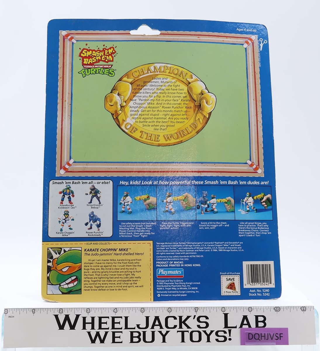 Karate Choppin' Mike Teenage Mutant Ninja Turtles TMNT 1992