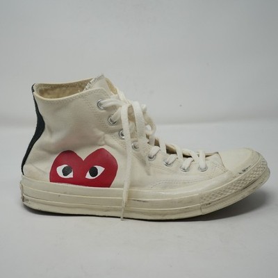Comme des Garçons Play x Converse Chuck 70 High Top Sneakers US Men's 9 Wo's 11