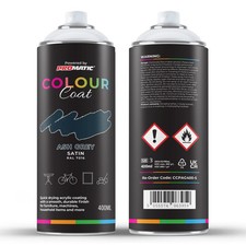 Pro-Matic Colour Coat Ash Anthracite Grey Satin RAL 7016 Spray Paint 400ml