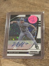 2020 Panini Prizm -Nick Loftin #PDP32 White Donut Circle Prizm AutographsAU, RC)