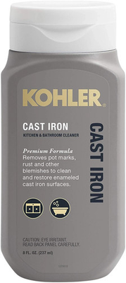 #ad KOHLER Cast Iron Cleaner For Kitchen and Bathroom 8 oz Bottle FREE SHIPPING $12.95