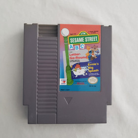 NES Sesame Street Games Bundle: ABC Letter go Round & 123 Astro Grover Tested