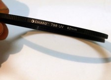 Chiaro T98 82mm UV Filter low profile, slim wide angle, with ribbed rim