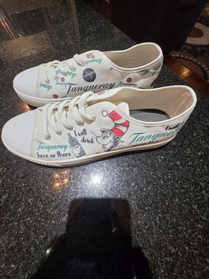 The Cat in the Hat Tanqueray Graphic Print Low Top Canvas Lace-Up Sneakers