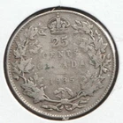 1935 Canadian Quarter 25¢ - KGV - .80 Silver Coin - Good Condition +