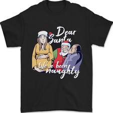 Camiseta Gildan Hombre Embarazada Navidad 100% Algodón Negro Rojo