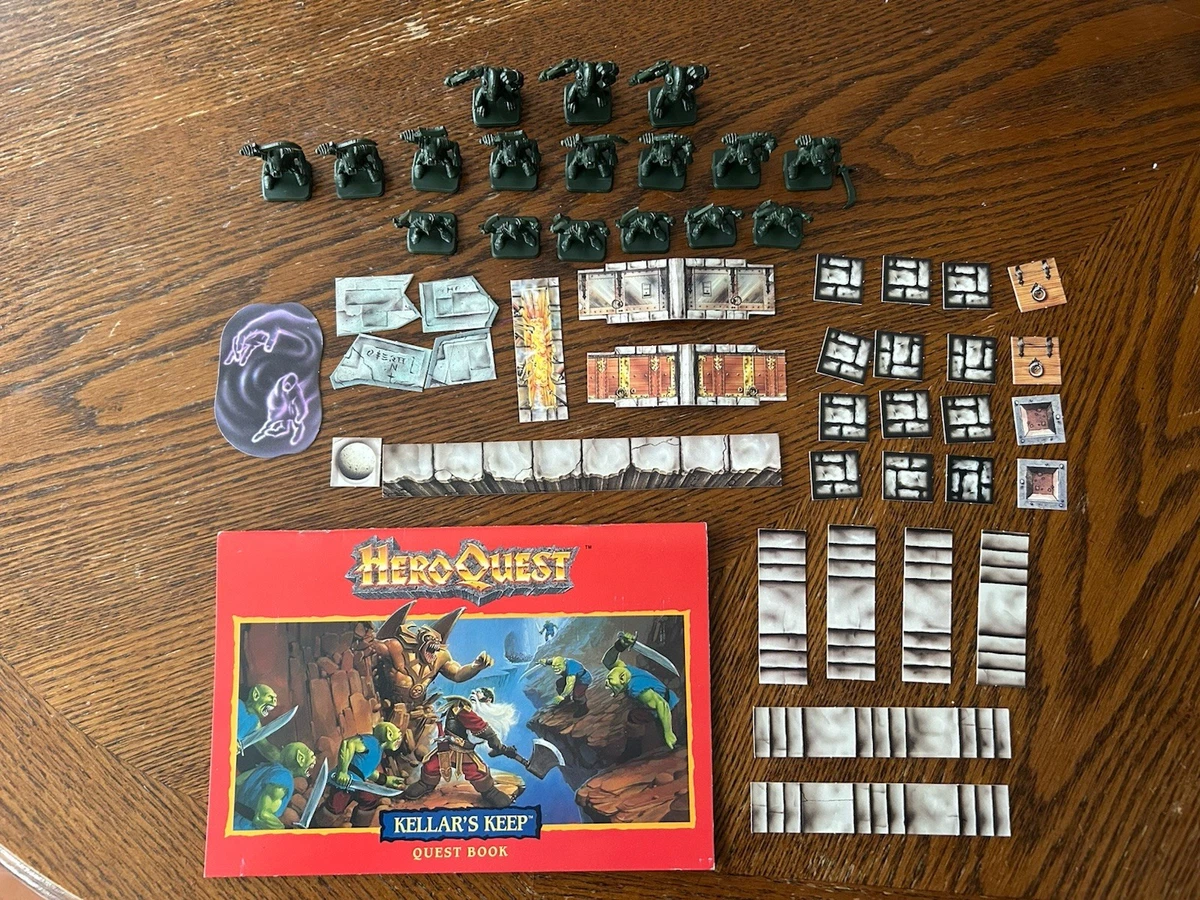 HEROQUEST LOT MOBILIER chevalet de torture Bibliothèque Table Feu MB GW original EUR 55,99 - FR