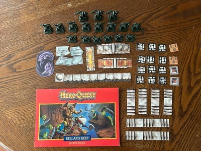 HeroQuest Kellar's Keep Quest Pack 1991 Milton Bradley Complete No Box