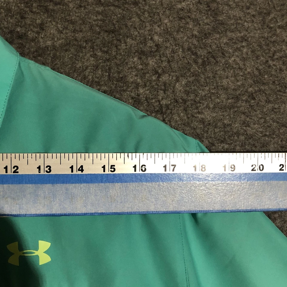 Under Armour Fishing Shirt Mens L Teal HeatGear Short Sleeve Button Up Gorpcore - Image 4 of 4
