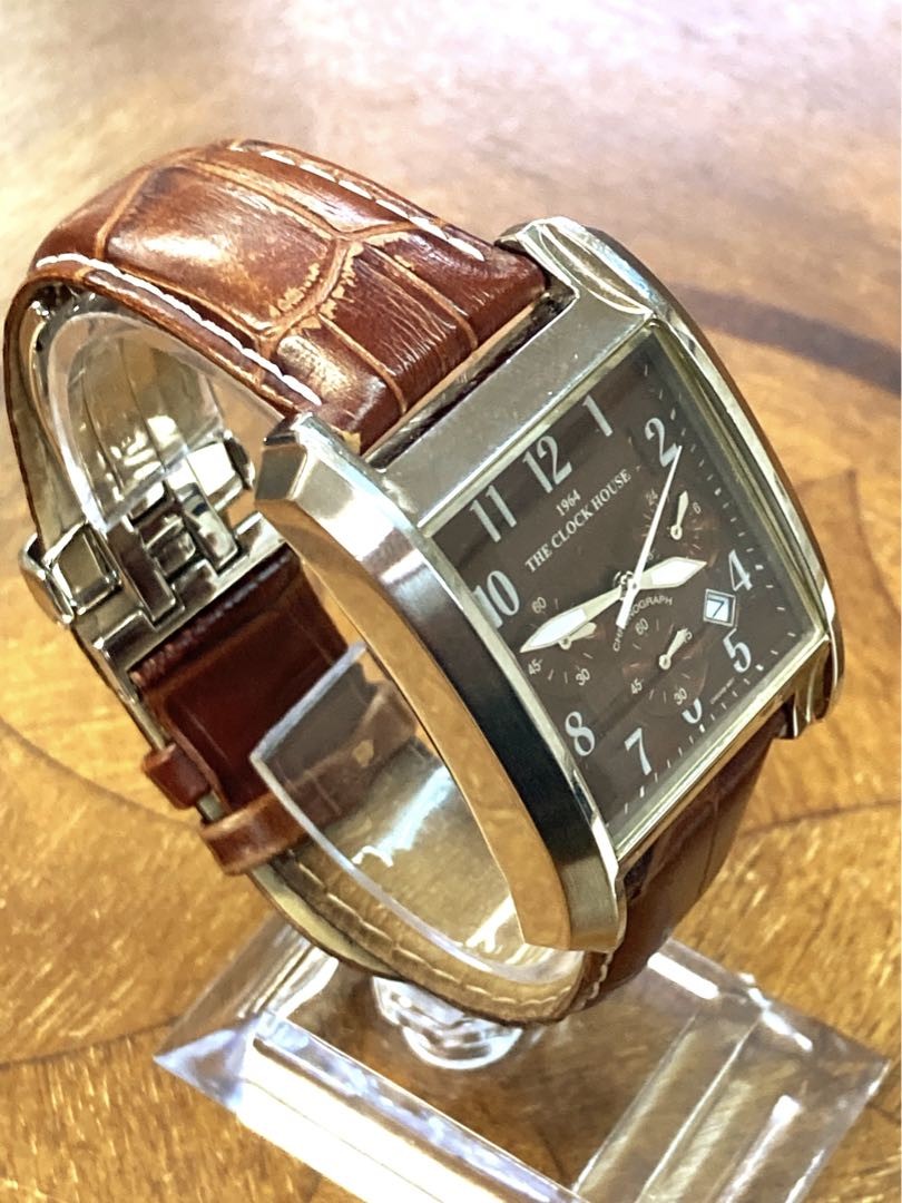 時計 THE CLOCK HOUSE AIR 10 MENS QUARTZ The Clock House Analog Quartz Men Chronograph Men'S Watch