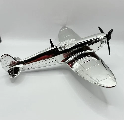 Vintage Dinky Toys Spitfire MkII Plane Chrome Finnish