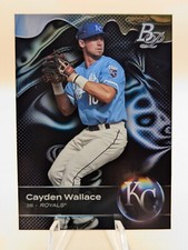 2023 Bowman Platinum Top Prospects Cayden Wallace card #TOP-84 Royals