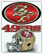 San Francisco 49ers NFL Football Logo Sport Car Bumper Sticker Decal "SIZES"
