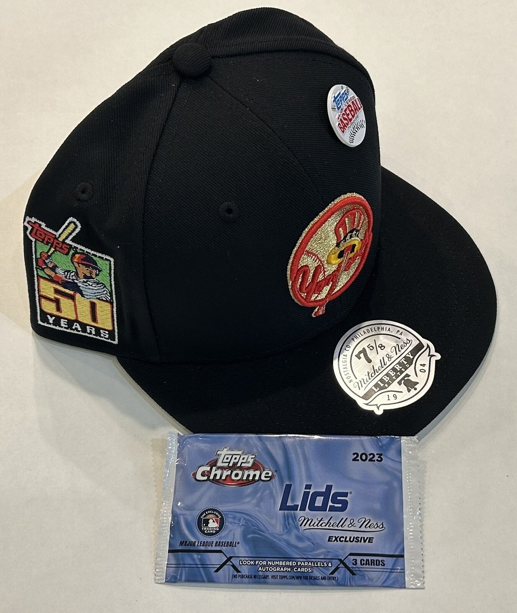 New York Yankees Mitchell Ness Lids TOPPS Fitted 5/8 Chrome Pack-Sold  Out!
