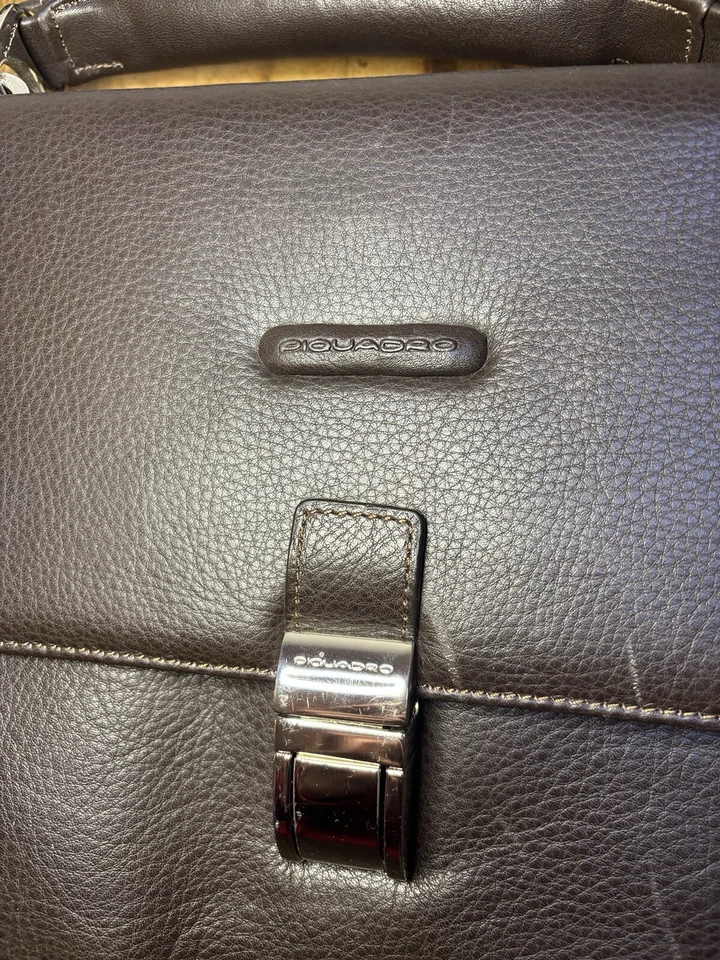 Piquadro итальянский кожаный ноутбук сумка Messenger портфель наплечная сумка - Изображение 2 из 4